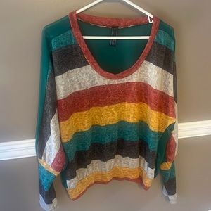 Multicolor boho top
